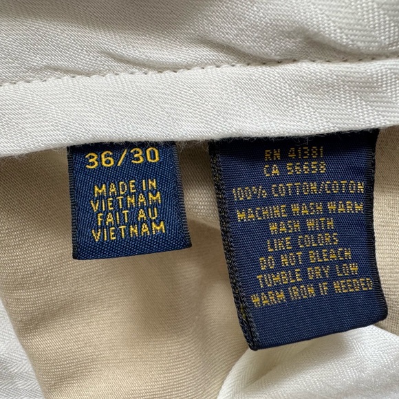 Polo Ralph Lauren Men's Beige Dress Pants, Size 36x30 - Picture 4 of 5